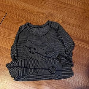 blue and white stripe lulu swiftly long sleeve